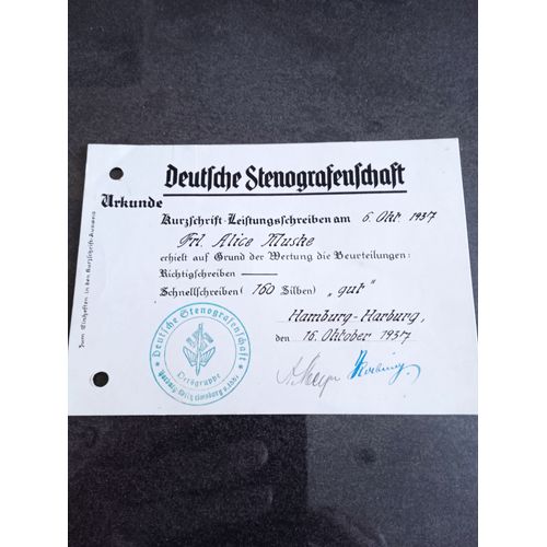 Documents Allemand 1937