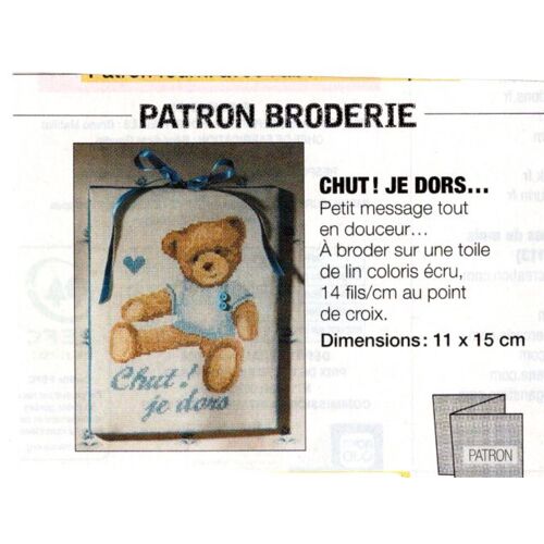 Patron Broderie Modes Et Travaux 1480 : Chut ! Je Dors