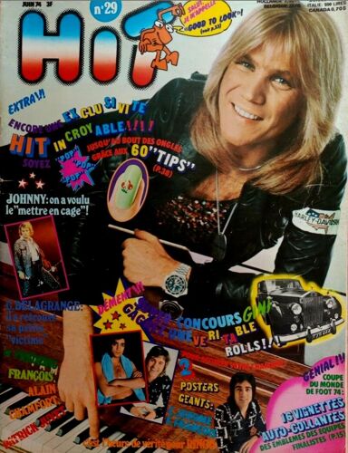 Hit Magazine 29 1974 Juvet/Delagrange/Nestor/Chamfort/Lenorman/Vartan/Roussos/Sheila/Hallyday/Sardou/Ringo/Pink Floyd