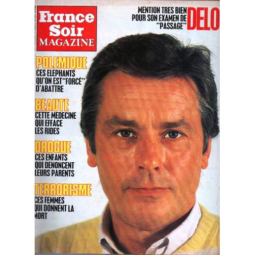 France Soir Magazine 13156 1986 Alain Delon/Corynne Charby/Johnny Hallydayisabelle Pasco