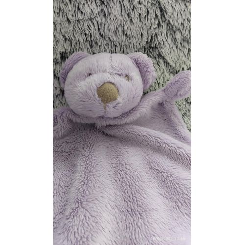 doudou plat ours violet simba toys