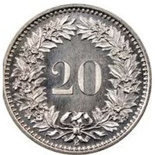 Pièce 20 Rappen Suisse - 1986