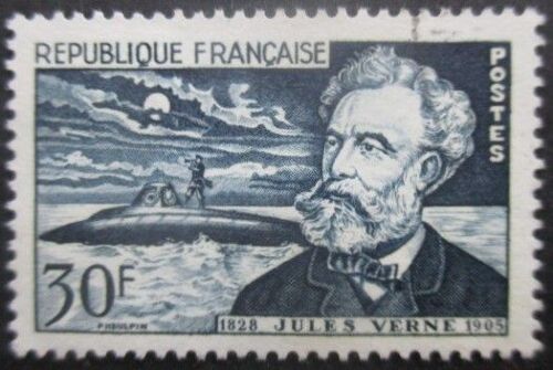 France N°1026 Jules Verne Oblitéré