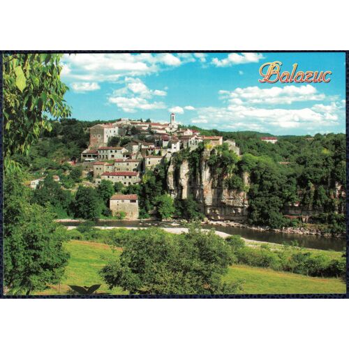 France Carte Postale Postcard Ardèche Balazuc Village De Caractère Accroché À La Falaise