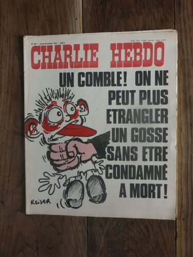 Charlie Hebdo N°323 Du Jeudi 20 Janvier 1977, Couverture De Reiser
