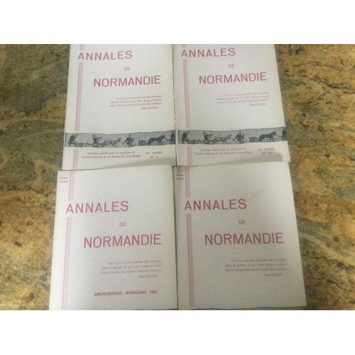 Annales De Normandie 1984 Quatre Numéros