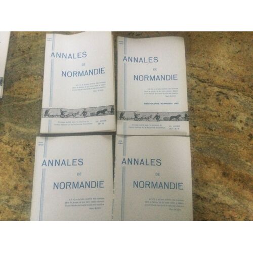 Annales De Normandie 1983 Quatre Numéros