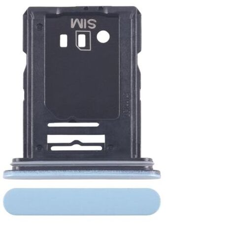 Pour Sony Xperia 10 Vi – Tiroir Plateau Carte Sim + Micro Sd Bleu