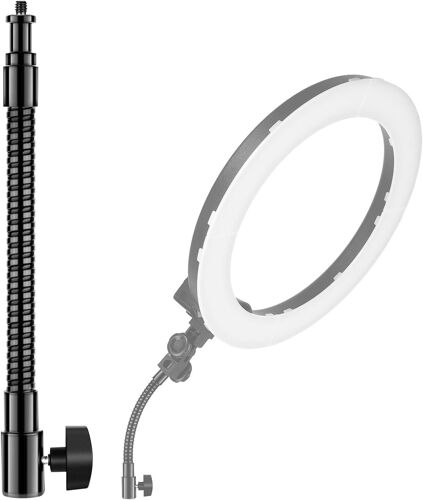 NEEWER Bras Flexible en métal de 25 cm pour lumières vidéo LED, Anneau de Flash et Autres Accessoires de Photographie avec Filetage de 6,35 mm