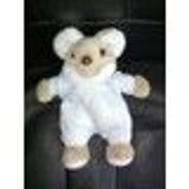 Jacadi - Doudou Peluche Souris Salopette Bleue - 20cm