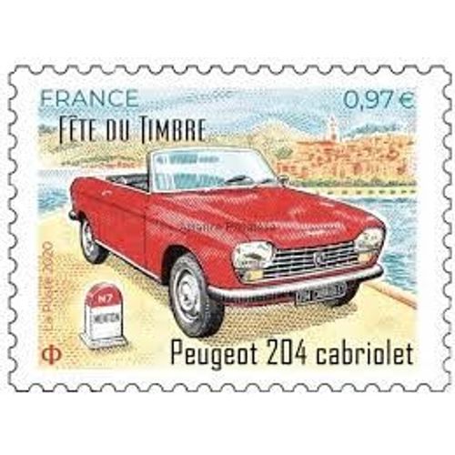 Fête Du Timbre : Voitures Anciennes : Peugeot 204 Cabriolet Année 2020 N° 5390 Yvert Et Tellier Luxe