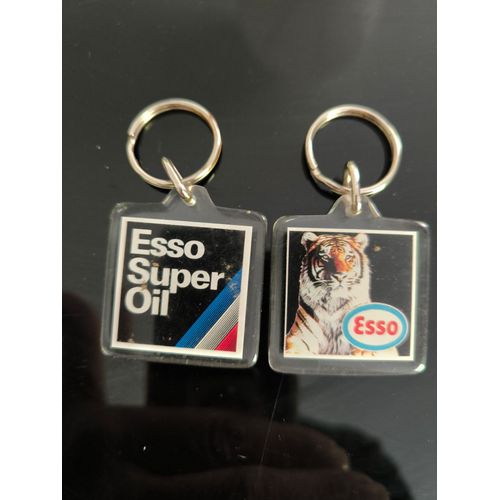 Porte Clef Publicitaire Esso Super Oil