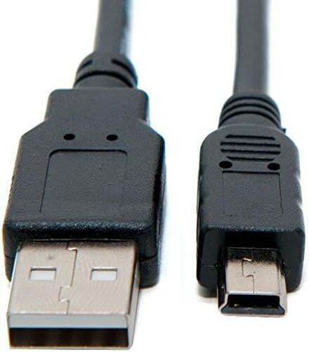 KAL-Câble de transfert Mini USB Data Sync & Image pour Canon Digital IXUS Series: IXUS 160/162/165/170/172/185/210/220 HS / 230 HS / 240 HS / 255 HS / 265 HS / 275 HS / 300 HS / 310 HS / 500 HS / 51