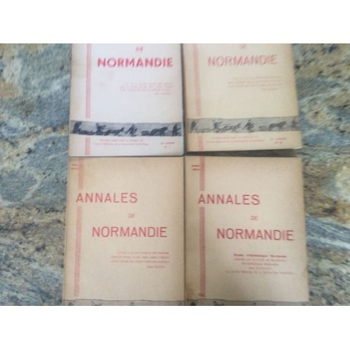 Annales De Normandie 1966 Quatre Numéros