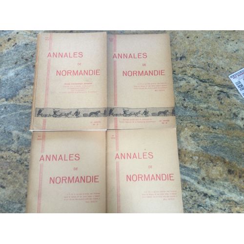 Annales De Normandie 1965 Quatre Numéros