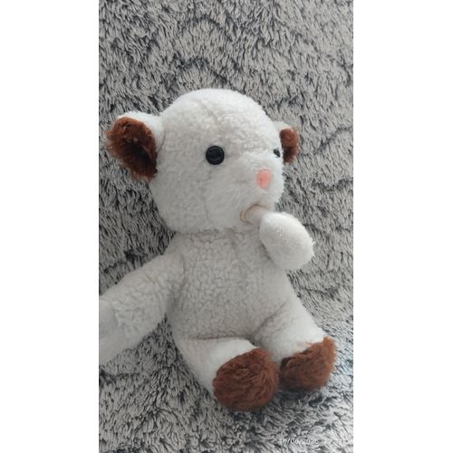 vintage peluche mouton Ajéna pouces