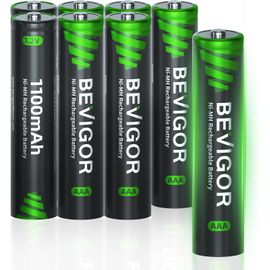 8 Piles Rechargeables AAA 1100mAh 1.2V NiMH,Haute Capacité,Préchargées