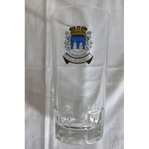 Ancien Verre Publicité Pastis Duval Cavaillon