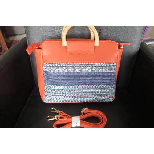 Sac Porté Main 2 anses en bois Hexagona Paris