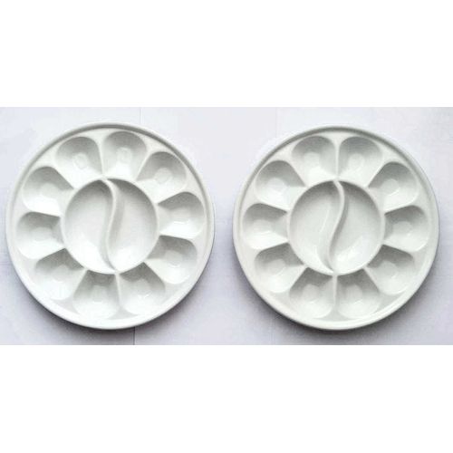 Palettes Aquarelle En Porcelaine Yin Yang 12 Cases