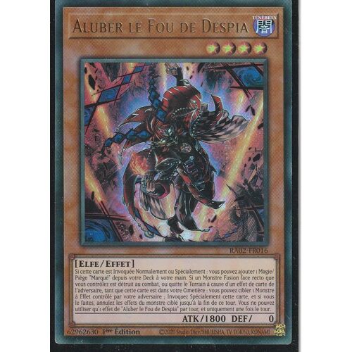 Carte Yu-Gi-Oh - Aluber Le Fou De Despia - Ra02-Fr016 - Ultra-Rare