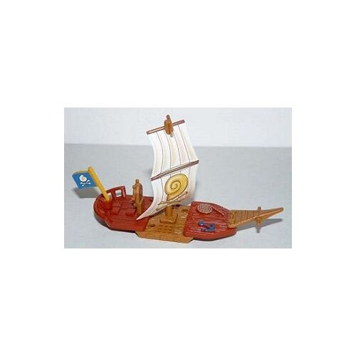 Figurine "Kinder" (2005) - Piramollis / Les Objets 2 - Le Bateau Pirate ( S12 / S-12 ) Avec Bpz