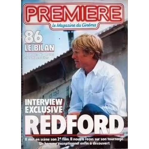 Première, Le Magazine Du Cinéma N° 118 _ Robert Redford _ Janvier 1987
