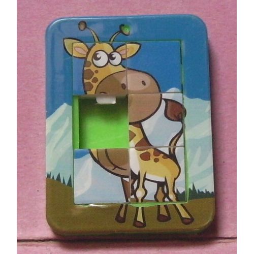 Mini Jeu / Casse-Tête - Pousse Pousse Taquin - Girafe