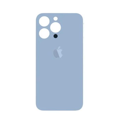 Vitre Arrière Iphone 13 Pro Bleu Face Arrière Adhésif Big Hole Logo Neuf