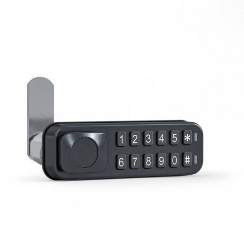 Serrure électronique à code pour meubles ou casiers - E10 Mini Ronis - horizontal DOM
