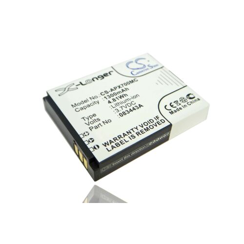 vhbw Batterie remplacement pour ISaw A1, 083443A pour caméra vidéo caméscope (1300mAh, 3,7V, Li-ion)