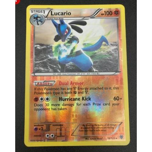 Pokemon Lucario 78 /135 Reverse Tempête De Plasma