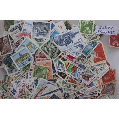 Suède 1300 Timbres Différents