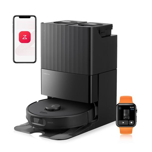 Roborock Qrevo Edge S5A Aspirateur Robot Laveur 17,000Pa, avec Double Système- Nettoyage à l'eau chaude (75°C), Upgrade von Qrevo Master