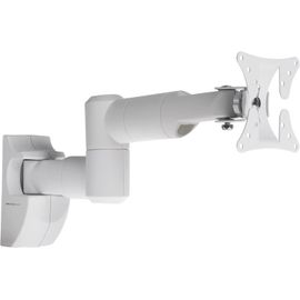 PROPER Support Mural à Bras pivotant pour TV 19" à 28"", Double Pivot, VESA Max de 100 x 100, Blanc PB126[202]