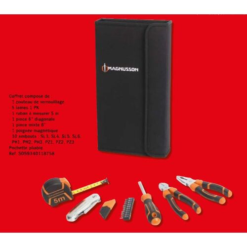 Coffret à outils 16 pièces MAGNUSSON