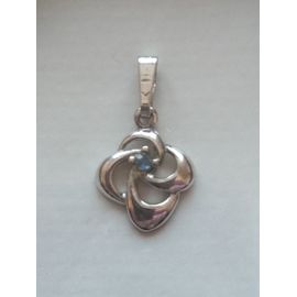 Pendentif Maty Avec Pierre Bleu.