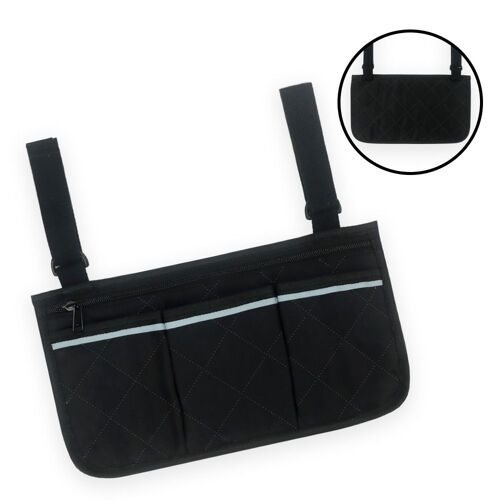 Sac de rangement pour fauteuil roulant Le noir