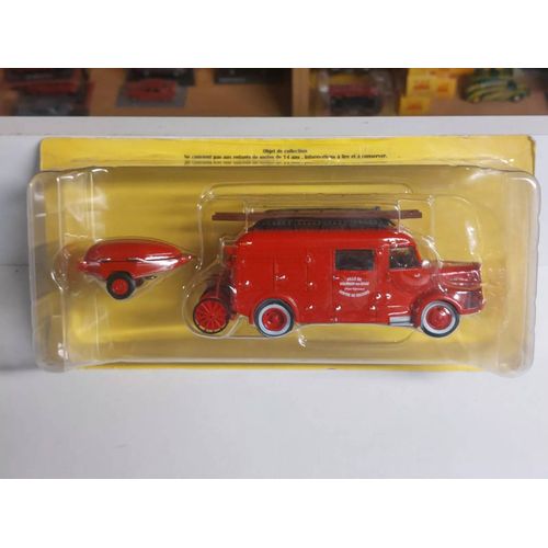 Pompiers Laffly Type Bss 163 Et Sa Motopompe Hachette N° 33 - 1/43-Hachette