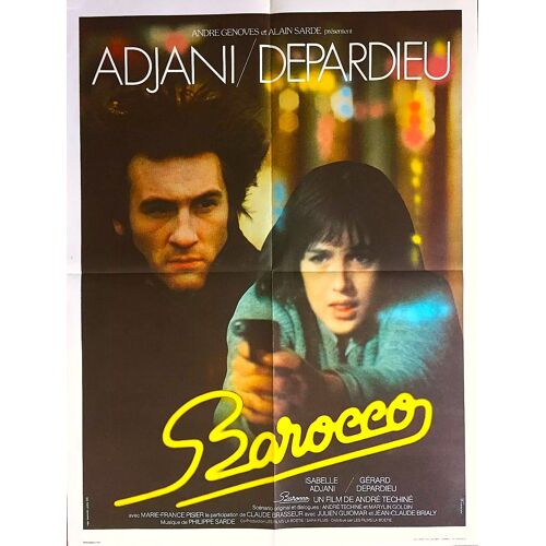 Barocco De André Téchiné - 1976 - Isabelle Adjani - Gérard Depardieu - Marie-France Pisier - Affiche Originale Pliée - 60 X 80 (Ferracci)