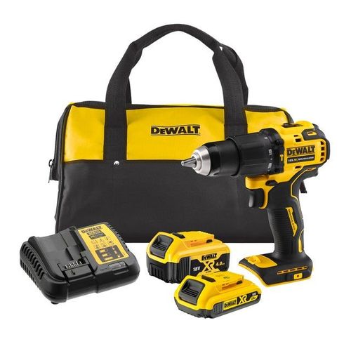 Perceuse visseuse sans fil DEWALT 18 V 4 Ah, 2 batteries DualRun DCD709MDR-QW