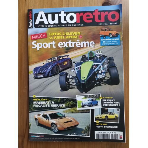 Autoretro 486 Lotus Vs Ariel, Citroën Ds, Diane, Maserati Merak, Cottin Gryf