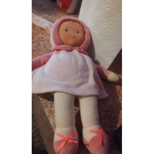Doudou poupée lutin rose corolle