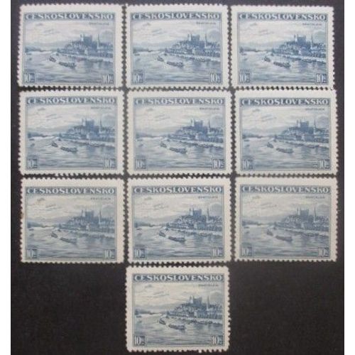 Tchecoslovaquie N°319 X 10 Neuf ** Cote 12 Euros