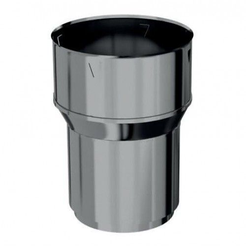 Raccord inox poêle/tubage mâle 150 Ø 180/186 mm TEN
