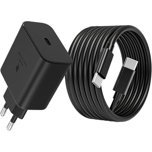 Lbgwp60-45w Chargeur Ultra Rapide Avec Câble Usb C 2m Pour Samsung Galaxy S25 S24 S23 S22 S21 S20 Ultra S25+ S24+ Note20 A55, Z Fold6, Zflip6 5g, Tab S9 S8 S10 Ultra Tablette, Usbc Pr Secteur Adaptat