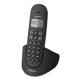 Téléphone sans fil Logicom Luna 355T noir et blanc black & white 6V 450mA DECT doté d'un répondeur intégré 7H en appel et 100H en veille cordless phone mains-libres écran LCD 3 lignes répertoire 20