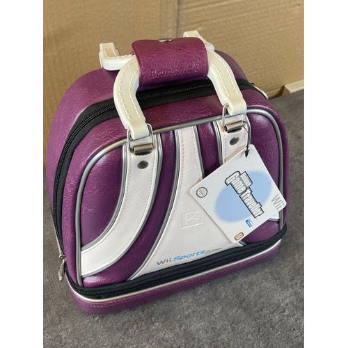 Lot De 4 Sac Pour Console Nintendo Wii Brunswick Format Bowling Noir Bleu Rouge Violet