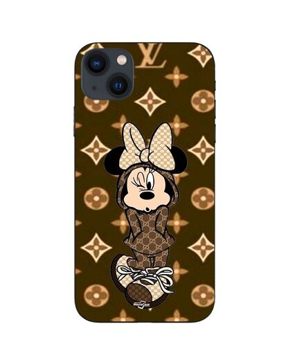 Coque Iphone 15 Minnie Disney Lv Marron
