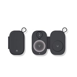 LICHIFIT - Chargeur d'alimentation Pliable sans fil - Compatible avec les montres,les téléphones portables et les écouteurs - Noir